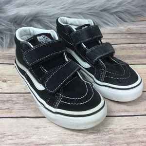 Vans Black & White Kids SK8-Mid Top Sneakers
